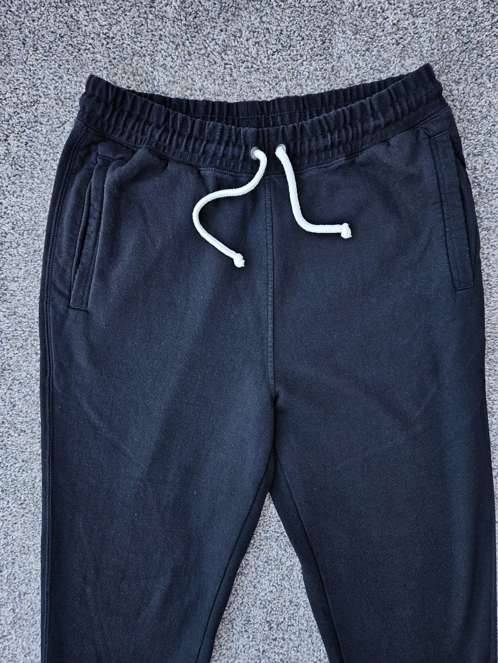 North Face Jogger Pants Black Tapered Sweatpants Pockets Warm Mens Size Medium